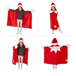 Elf on Shelf Hooded Blanket 30”x 50”